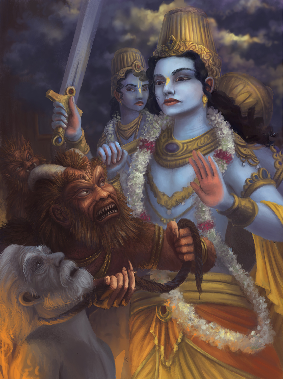 Ajamila saved by the Visnudutas