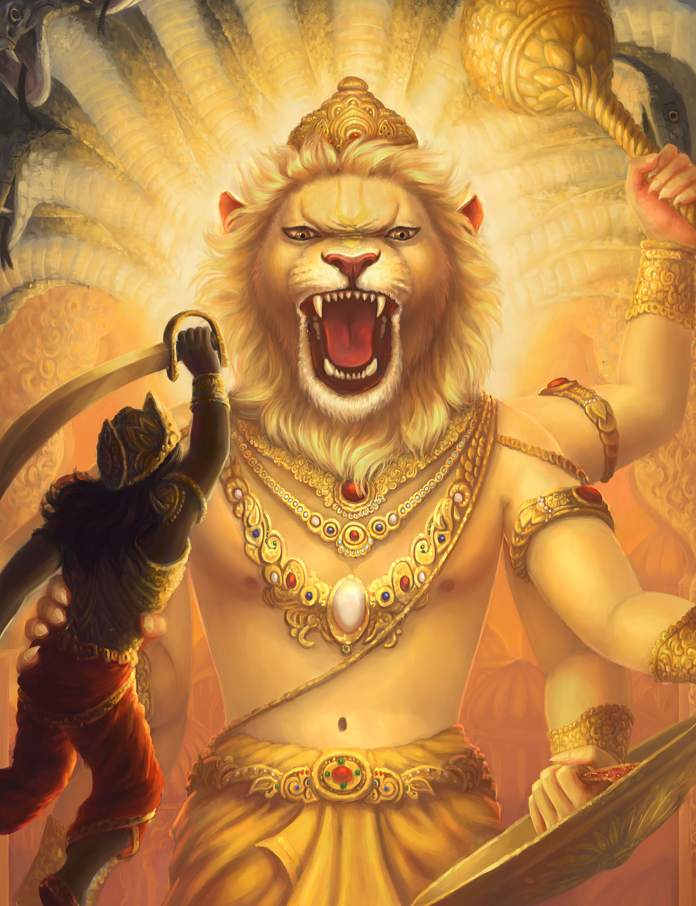 Nrisimhadeva's anger